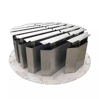 Distribuidores de metal com calha de coleta